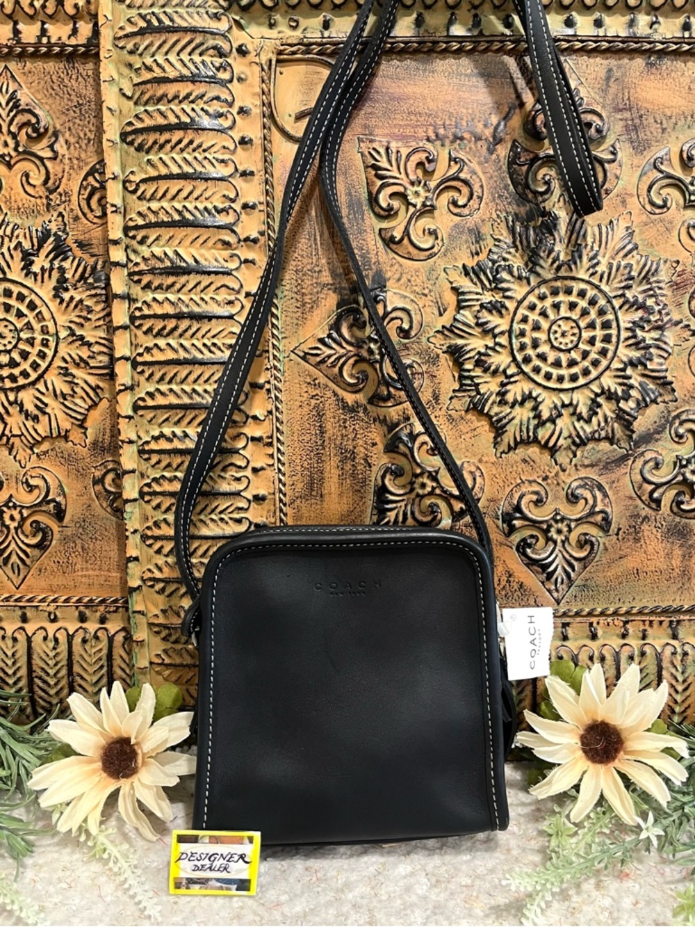 COACH Vintage Bellini Mini Black Leather Crossbody 9139 NWT!